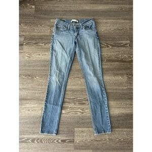 Levis 524 Too Superlow Light Wash Skinny Jeans Y2K Grunge Indie Soft Girl